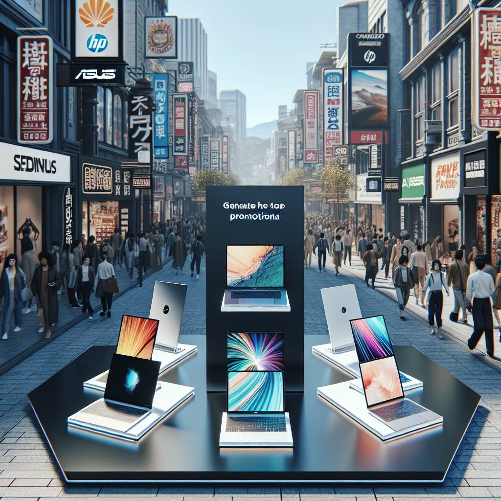 Illustration d'ordinateurs portables en promotion