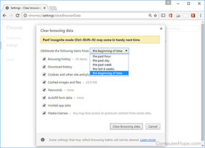 comment supprimer l'historique de google chrome