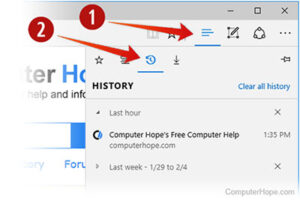 comment supprimer l'historique de microsoft edge