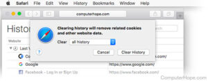comment supprimer l'historique du navigateur safari